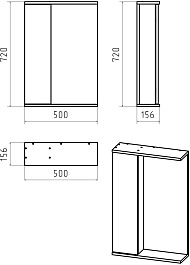 Misty Мебель для ванной Лира 50 L белая – фотография-8